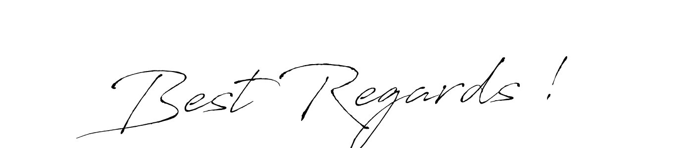 How to make Best Regards ! name signature. Use Antro_Vectra style for creating short signs online. This is the latest handwritten sign. Best Regards ! signature style 6 images and pictures png