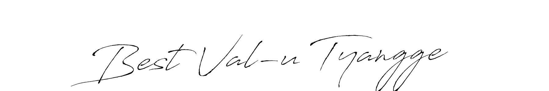 The best way (Antro_Vectra) to make a short signature is to pick only two or three words in your name. The name Best Val-u Tyangge include a total of six letters. For converting this name. Best Val-u Tyangge signature style 6 images and pictures png