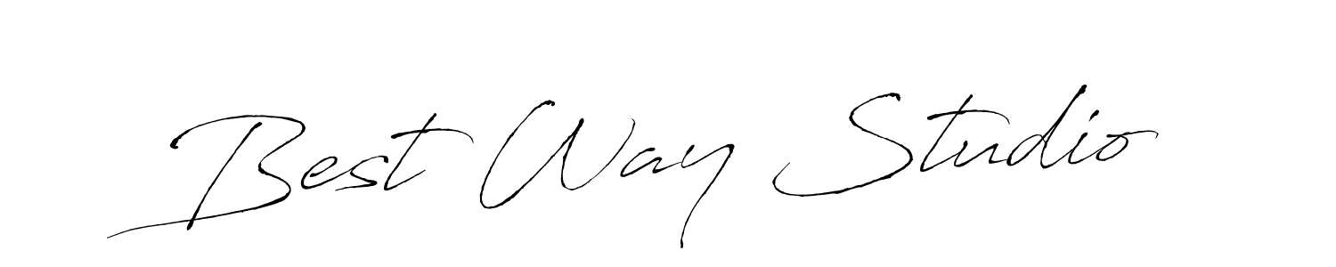 How to make Best Way Studio name signature. Use Antro_Vectra style for creating short signs online. This is the latest handwritten sign. Best Way Studio signature style 6 images and pictures png