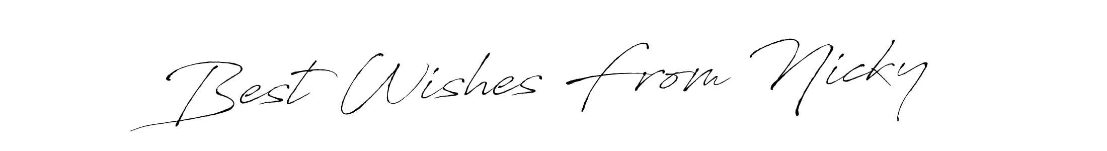 Make a short Best Wishes From Nicky signature style. Manage your documents anywhere anytime using Antro_Vectra. Create and add eSignatures, submit forms, share and send files easily. Best Wishes From Nicky signature style 6 images and pictures png