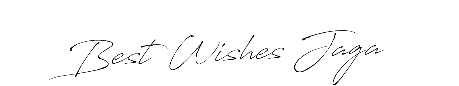 How to make Best Wishes Jaga name signature. Use Antro_Vectra style for creating short signs online. This is the latest handwritten sign. Best Wishes Jaga signature style 6 images and pictures png