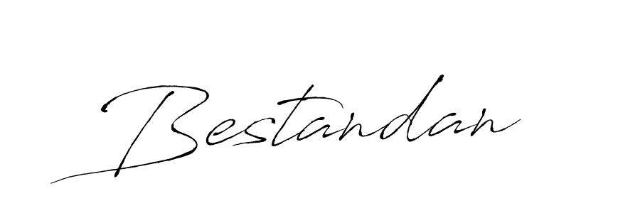 Design your own signature with our free online signature maker. With this signature software, you can create a handwritten (Antro_Vectra) signature for name Bestandan. Bestandan signature style 6 images and pictures png