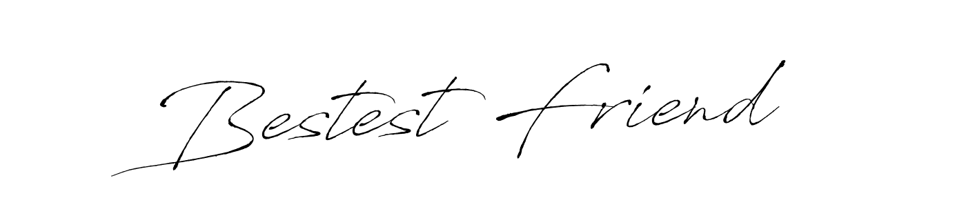 Antro_Vectra is a professional signature style that is perfect for those who want to add a touch of class to their signature. It is also a great choice for those who want to make their signature more unique. Get Bestest Friend name to fancy signature for free. Bestest Friend signature style 6 images and pictures png