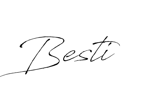 How to make Besti signature? Antro_Vectra is a professional autograph style. Create handwritten signature for Besti name. Besti signature style 6 images and pictures png