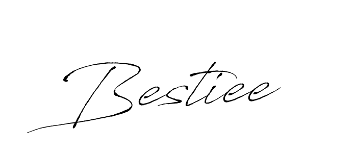 How to make Bestiee signature? Antro_Vectra is a professional autograph style. Create handwritten signature for Bestiee name. Bestiee signature style 6 images and pictures png