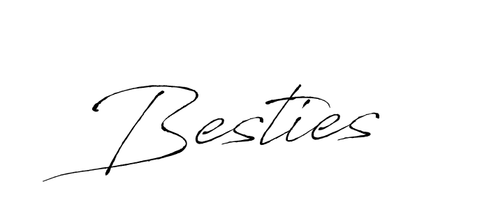 How to make Besties signature? Antro_Vectra is a professional autograph style. Create handwritten signature for Besties name. Besties signature style 6 images and pictures png