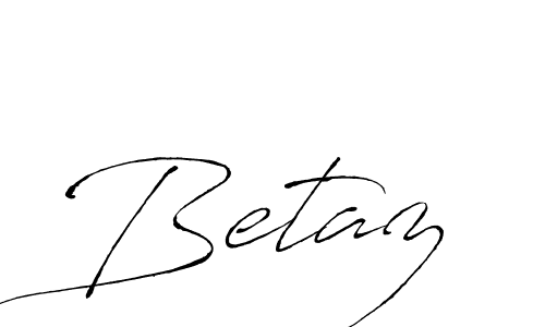 Betaz stylish signature style. Best Handwritten Sign (Antro_Vectra) for my name. Handwritten Signature Collection Ideas for my name Betaz. Betaz signature style 6 images and pictures png