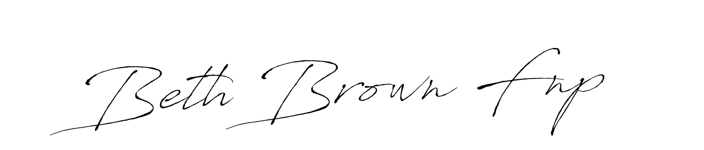 Beth Brown Fnp stylish signature style. Best Handwritten Sign (Antro_Vectra) for my name. Handwritten Signature Collection Ideas for my name Beth Brown Fnp. Beth Brown Fnp signature style 6 images and pictures png