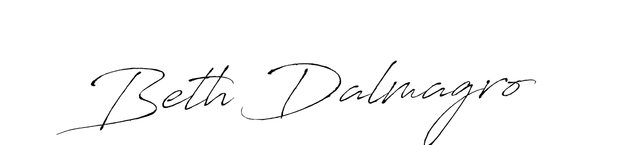 Antro_Vectra is a professional signature style that is perfect for those who want to add a touch of class to their signature. It is also a great choice for those who want to make their signature more unique. Get Beth Dalmagro name to fancy signature for free. Beth Dalmagro signature style 6 images and pictures png