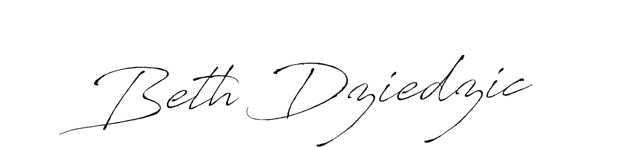 You should practise on your own different ways (Antro_Vectra) to write your name (Beth Dziedzic) in signature. don't let someone else do it for you. Beth Dziedzic signature style 6 images and pictures png