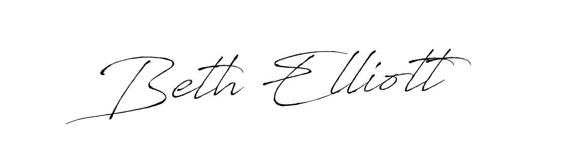 How to make Beth Elliott name signature. Use Antro_Vectra style for creating short signs online. This is the latest handwritten sign. Beth Elliott signature style 6 images and pictures png