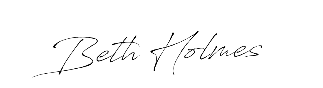 Design your own signature with our free online signature maker. With this signature software, you can create a handwritten (Antro_Vectra) signature for name Beth Holmes. Beth Holmes signature style 6 images and pictures png