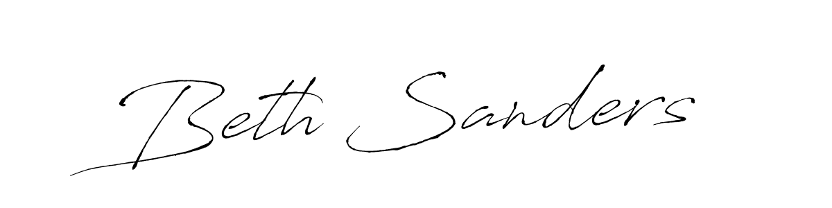 Beth Sanders stylish signature style. Best Handwritten Sign (Antro_Vectra) for my name. Handwritten Signature Collection Ideas for my name Beth Sanders. Beth Sanders signature style 6 images and pictures png