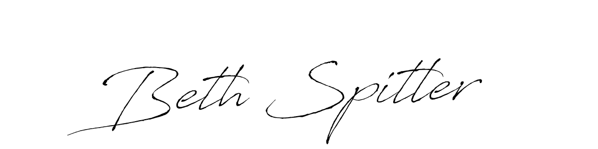 Design your own signature with our free online signature maker. With this signature software, you can create a handwritten (Antro_Vectra) signature for name Beth Spitler. Beth Spitler signature style 6 images and pictures png