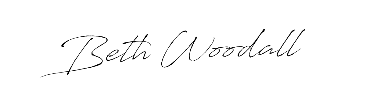 How to make Beth Woodall name signature. Use Antro_Vectra style for creating short signs online. This is the latest handwritten sign. Beth Woodall signature style 6 images and pictures png