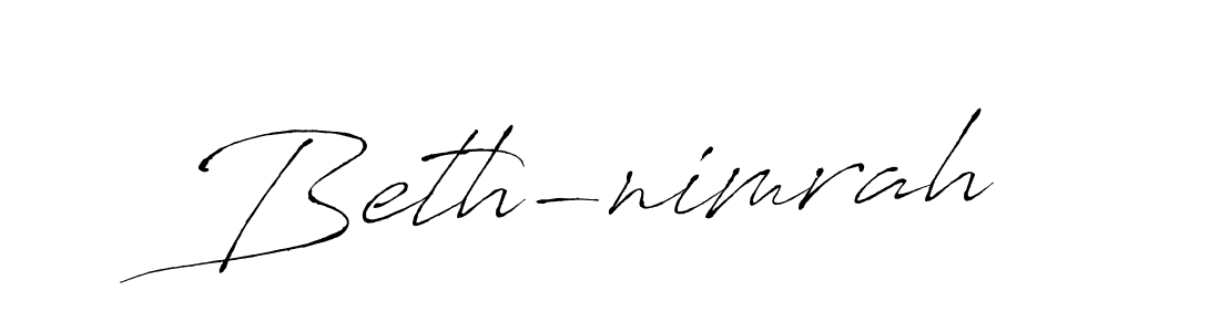 Design your own signature with our free online signature maker. With this signature software, you can create a handwritten (Antro_Vectra) signature for name Beth-nimrah. Beth-nimrah signature style 6 images and pictures png