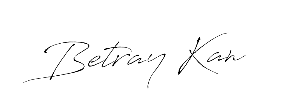 Make a beautiful signature design for name Betray Kan. With this signature (Antro_Vectra) style, you can create a handwritten signature for free. Betray Kan signature style 6 images and pictures png