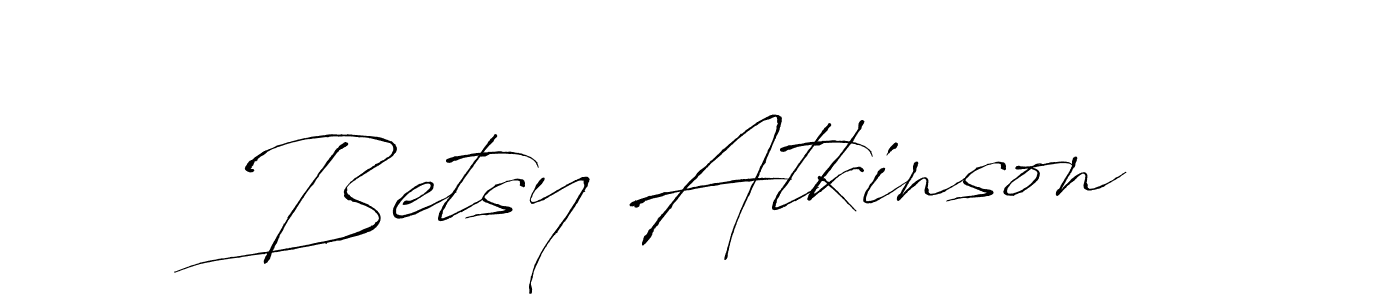 Create a beautiful signature design for name Betsy Atkinson. With this signature (Antro_Vectra) fonts, you can make a handwritten signature for free. Betsy Atkinson signature style 6 images and pictures png