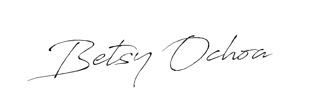 Betsy Ochoa stylish signature style. Best Handwritten Sign (Antro_Vectra) for my name. Handwritten Signature Collection Ideas for my name Betsy Ochoa. Betsy Ochoa signature style 6 images and pictures png