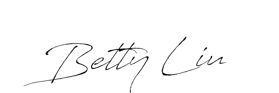 How to make Betty Liu name signature. Use Antro_Vectra style for creating short signs online. This is the latest handwritten sign. Betty Liu signature style 6 images and pictures png
