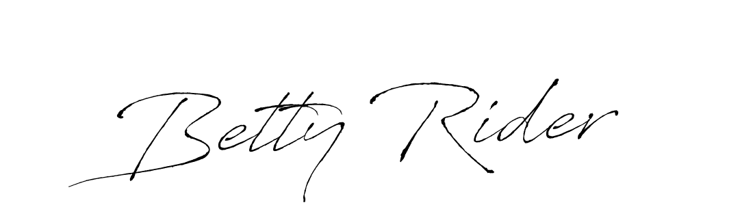 How to make Betty Rider name signature. Use Antro_Vectra style for creating short signs online. This is the latest handwritten sign. Betty Rider signature style 6 images and pictures png