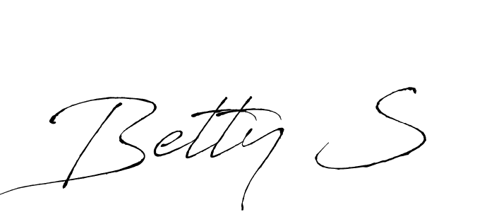 Use a signature maker to create a handwritten signature online. With this signature software, you can design (Antro_Vectra) your own signature for name Betty S. Betty S signature style 6 images and pictures png