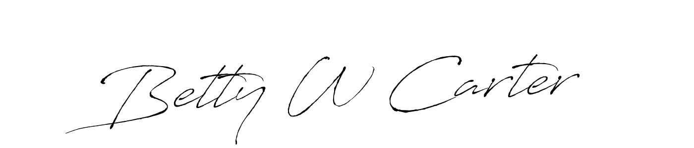 Also You can easily find your signature by using the search form. We will create Betty W Carter name handwritten signature images for you free of cost using Antro_Vectra sign style. Betty W Carter signature style 6 images and pictures png