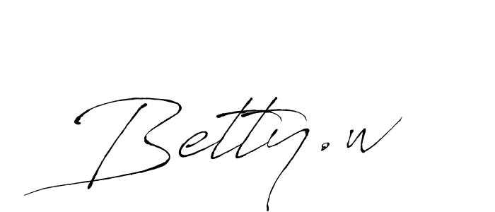 It looks lik you need a new signature style for name Betty.w. Design unique handwritten (Antro_Vectra) signature with our free signature maker in just a few clicks. Betty.w signature style 6 images and pictures png