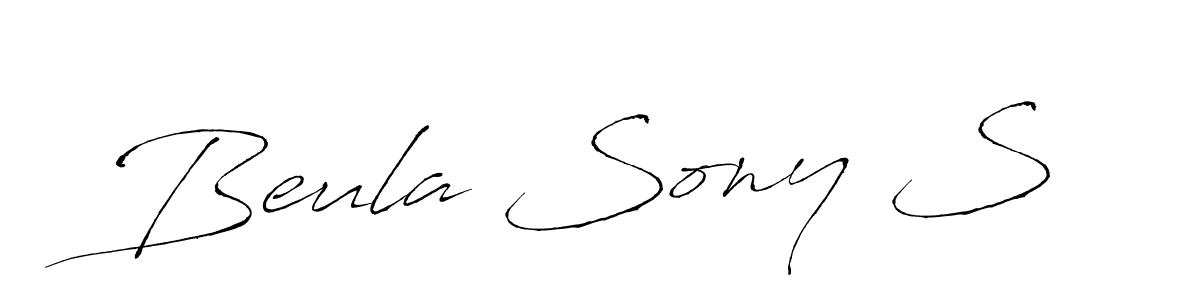 if you are searching for the best signature style for your name Beula Sony S. so please give up your signature search. here we have designed multiple signature styles  using Antro_Vectra. Beula Sony S signature style 6 images and pictures png