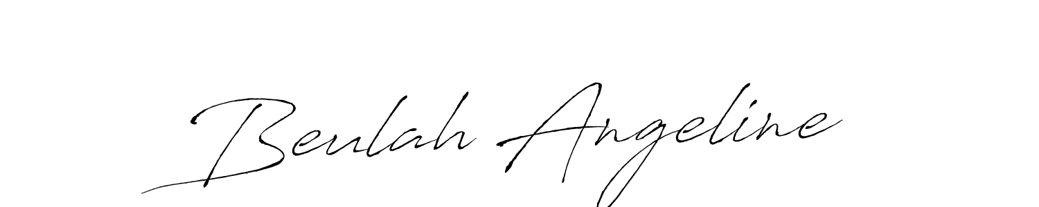 Use a signature maker to create a handwritten signature online. With this signature software, you can design (Antro_Vectra) your own signature for name Beulah Angeline. Beulah Angeline signature style 6 images and pictures png