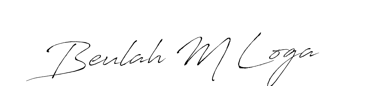 This is the best signature style for the Beulah M Loga name. Also you like these signature font (Antro_Vectra). Mix name signature. Beulah M Loga signature style 6 images and pictures png