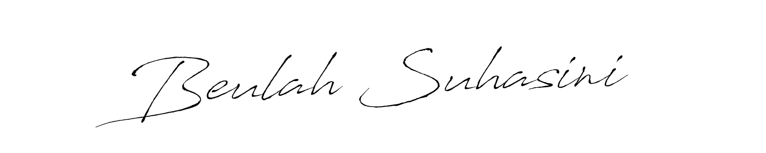 It looks lik you need a new signature style for name Beulah Suhasini. Design unique handwritten (Antro_Vectra) signature with our free signature maker in just a few clicks. Beulah Suhasini signature style 6 images and pictures png