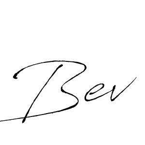 Bev stylish signature style. Best Handwritten Sign (Antro_Vectra) for my name. Handwritten Signature Collection Ideas for my name Bev. Bev signature style 6 images and pictures png