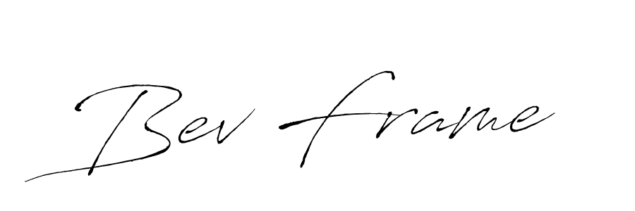 Antro_Vectra is a professional signature style that is perfect for those who want to add a touch of class to their signature. It is also a great choice for those who want to make their signature more unique. Get Bev Frame name to fancy signature for free. Bev Frame signature style 6 images and pictures png