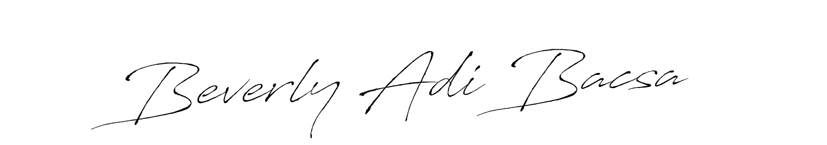 Beverly Adi Bacsa stylish signature style. Best Handwritten Sign (Antro_Vectra) for my name. Handwritten Signature Collection Ideas for my name Beverly Adi Bacsa. Beverly Adi Bacsa signature style 6 images and pictures png