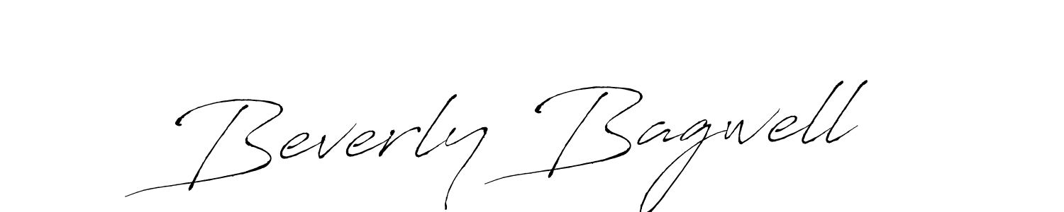 Make a beautiful signature design for name Beverly Bagwell. With this signature (Antro_Vectra) style, you can create a handwritten signature for free. Beverly Bagwell signature style 6 images and pictures png