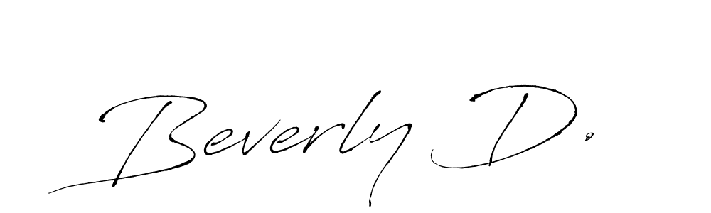 Also You can easily find your signature by using the search form. We will create Beverly D. name handwritten signature images for you free of cost using Antro_Vectra sign style. Beverly D. signature style 6 images and pictures png