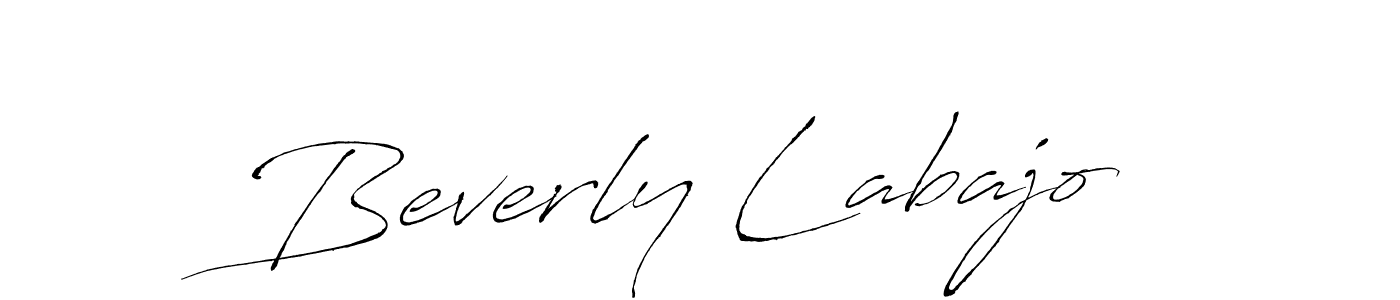 How to make Beverly Labajo name signature. Use Antro_Vectra style for creating short signs online. This is the latest handwritten sign. Beverly Labajo signature style 6 images and pictures png