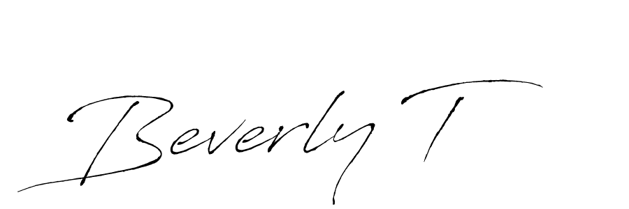 Design your own signature with our free online signature maker. With this signature software, you can create a handwritten (Antro_Vectra) signature for name Beverly T. Beverly T signature style 6 images and pictures png