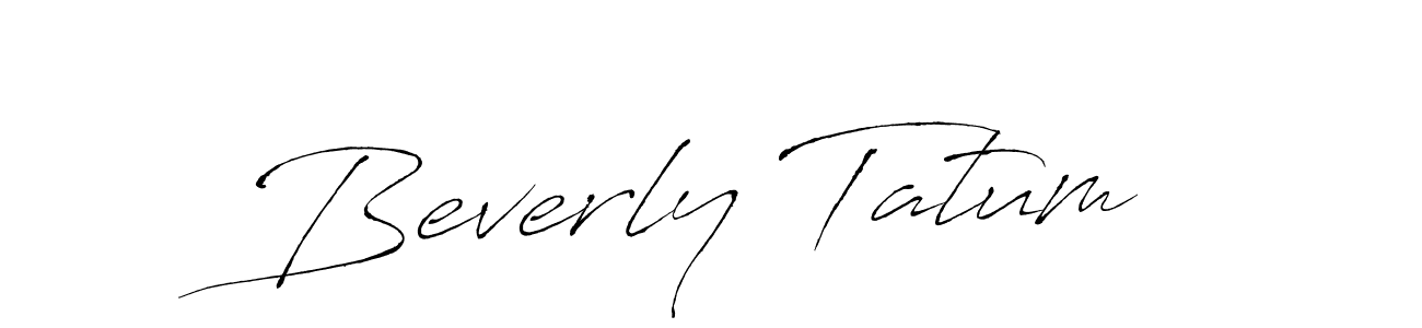 How to make Beverly Tatum name signature. Use Antro_Vectra style for creating short signs online. This is the latest handwritten sign. Beverly Tatum signature style 6 images and pictures png