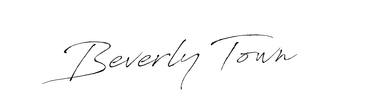 How to make Beverly Town name signature. Use Antro_Vectra style for creating short signs online. This is the latest handwritten sign. Beverly Town signature style 6 images and pictures png