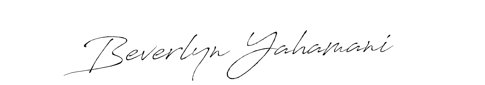 Use a signature maker to create a handwritten signature online. With this signature software, you can design (Antro_Vectra) your own signature for name Beverlyn Yahamani. Beverlyn Yahamani signature style 6 images and pictures png
