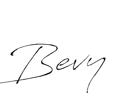 Use a signature maker to create a handwritten signature online. With this signature software, you can design (Antro_Vectra) your own signature for name Bevy. Bevy signature style 6 images and pictures png