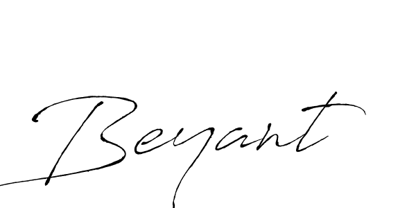 Beyant stylish signature style. Best Handwritten Sign (Antro_Vectra) for my name. Handwritten Signature Collection Ideas for my name Beyant. Beyant signature style 6 images and pictures png