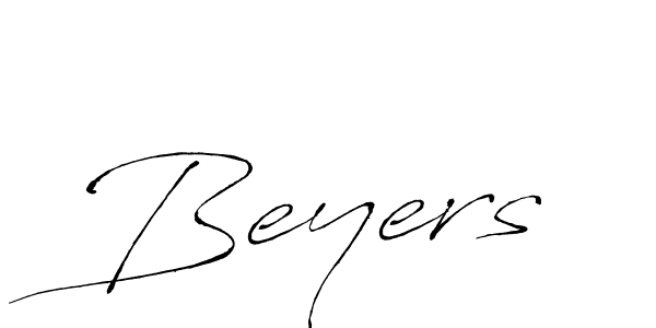 Design your own signature with our free online signature maker. With this signature software, you can create a handwritten (Antro_Vectra) signature for name Beyers. Beyers signature style 6 images and pictures png