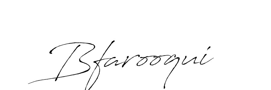 Make a beautiful signature design for name Bfarooqui. With this signature (Antro_Vectra) style, you can create a handwritten signature for free. Bfarooqui signature style 6 images and pictures png