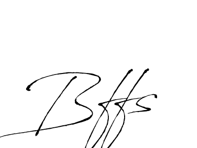 Use a signature maker to create a handwritten signature online. With this signature software, you can design (Antro_Vectra) your own signature for name Bffs. Bffs signature style 6 images and pictures png