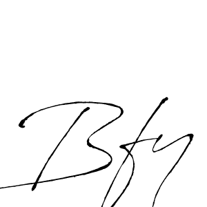 Use a signature maker to create a handwritten signature online. With this signature software, you can design (Antro_Vectra) your own signature for name Bfy. Bfy signature style 6 images and pictures png