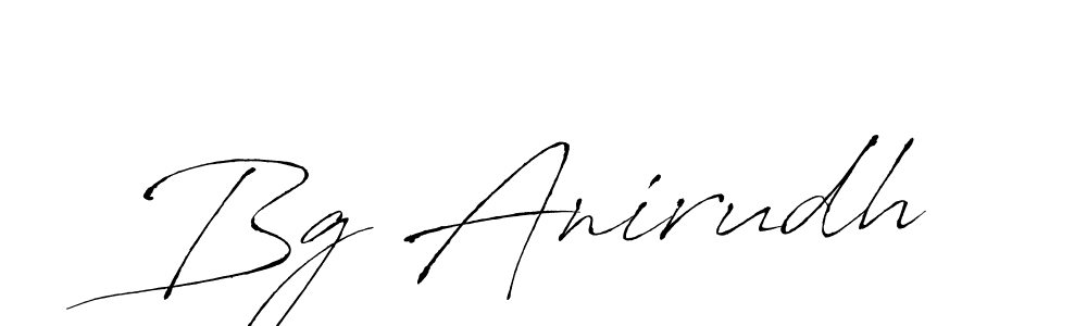 You can use this online signature creator to create a handwritten signature for the name Bg Anirudh. This is the best online autograph maker. Bg Anirudh signature style 6 images and pictures png