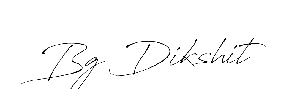 Also we have Bg Dikshit name is the best signature style. Create professional handwritten signature collection using Antro_Vectra autograph style. Bg Dikshit signature style 6 images and pictures png